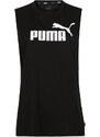 Puma Ess Cut Off Logo Tank Canotta Donna Regular Fit T-shirt Nero Taglia L