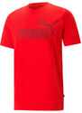 Puma Graphics Logo T-shirt Uomo Manica Corta Rosso Taglia Xl