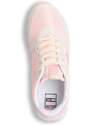 Sneakers rosa glitterate in tessuto mesh da ragazza Enrico Coveri
