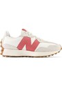 New Balance - 327 - Sneakers bianche e rosa-Bianco