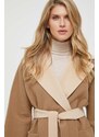 Weekend Max Mara cappotto in cotone double face colore marrone