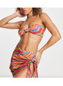 It's Now Cool Premium - Top bikini a fascia multicolore arcobaleno