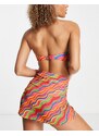 It's Now Cool Premium - Top bikini a fascia multicolore arcobaleno