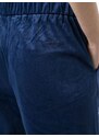 Emporio Armani Pantalone effetto velluto con logo ricamato
