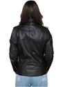 Leather Trend Emma - Chiodo Donna Nero in vera pelle