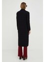 Pinko cappotto in lana colore nero
