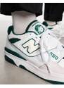New Balance - 550 - Sneakers bianche e verdi-Bianco