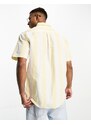 Tommy Hilfiger - Camicia a maniche corte vestibilità classica gialla a righe-Giallo