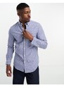 Polo Ralph Lauren - Camicia Oxford slim fit a quadretti blu e bianchi con logo a icona