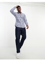 Polo Ralph Lauren - Camicia Oxford slim fit a quadretti blu e bianchi con logo a icona