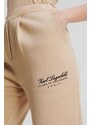 Karl Lagerfeld joggers colore beige con applicazione
