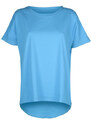 Solada T-shirt Donna Oversize Manica Corta Blu Taglia Unica