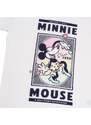 Mickey Mouse Pigiama corto bianco e rosa da bambina con stampa Minnie
