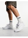Vans - Knu Skool - Sneakers con suola spessa in pelle triplo bianco