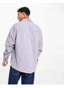 ASOS DESIGN - Camicia oversize anni '90 in velluto a coste lilla con tasche laterali oversize doppie-Viola
