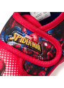 Pantofole rosse da bambino con stampa Spiderman