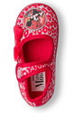 Mickey Mouse Pantofole rosse da bambina con fiocco laterale e stampa Minnie