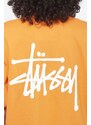 T-Shirt BASIC STUSSY in cotone arancione