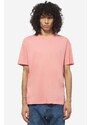 Auralee T-Shirt SEAMLESS CREW NECK in cotone rosa