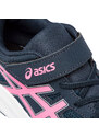Scarpe da ginnastica blu da bambina con logo laterale fucsia Asics Jolt 4 PS