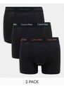 Calvin Klein - Cotton Stretch - Confezione da 3 boxer aderenti neri-Nero