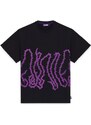 T-Shirt Octopus Thorns Tee Tentacoli Nero,Nero |