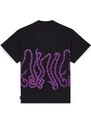 T-Shirt Octopus Thorns Tee Tentacoli Nero,Nero |