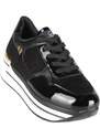 Queen Helena Sneakers Da Donna Con Zeppa Nero Taglia 36