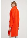Patrizia Pepe cappotto in lana colore arancione