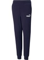 Pantaloni sportivi blu da bambino con logo a contrasto Puma Essentials