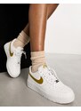 Nike - Air Force 1 '07 NN - Sneakers bianche e bronzo-Bianco