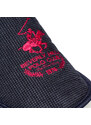 Pantofole blu in tessuto da uomo con logo rosso Polo Club