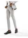Jack & Jones Premium - Pantaloni da abito slim beige a quadri-Neutro