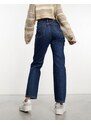 Weekday - Rowe - Jeans dritti regular fit blu nobel a vita super alta
