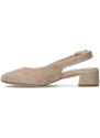 CONFORT Slingback donna grigia in suede DECOLLETE TALL SCOP