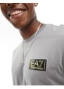 EA7 - T-shirt grigia con logo-Grigio