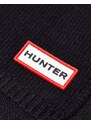 Hunter - Sciarpa nera con logo-Nero