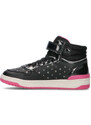 GEOX Sneaker bimba nera/rosa SNEAKERS