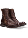 Lemargo Boots pelle marrone con doppia cerniera