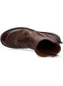 Lemargo Boots pelle marrone con doppia cerniera