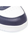 Sneakers alte bianche da ragazza con dettagli blu, fucsia e azzurro Diadora Raptor Mid GS