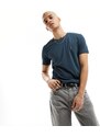AllSaints - Tonic - T-shirt girocollo a maniche corte blu