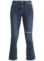 Farfallina Jeans Donna Modello a Zampa Sfrangiata Taglia L