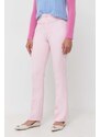 Silvian Heach pantaloni donna colore rosa