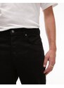 Topman - Jeans rigidi affusolati neri-Nero