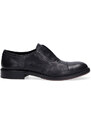 Pawelk's scarpa slip-on pelle nera effetto vintage