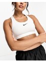Nike Training - Reggiseno sportivo a sostegno medio bianco con logo Nike
