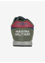 Marina Militare Sneakers In Pelle Casual Da Uomo Basse Blu Taglia 46