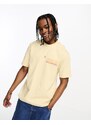 Coney Island Picnic - T-shirt a maniche corte beige con stampa "Lost Mind" sul petto e sul retro-Neutro