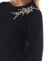 maglia da donna Liu Jo girocollo con applicazione gioiello